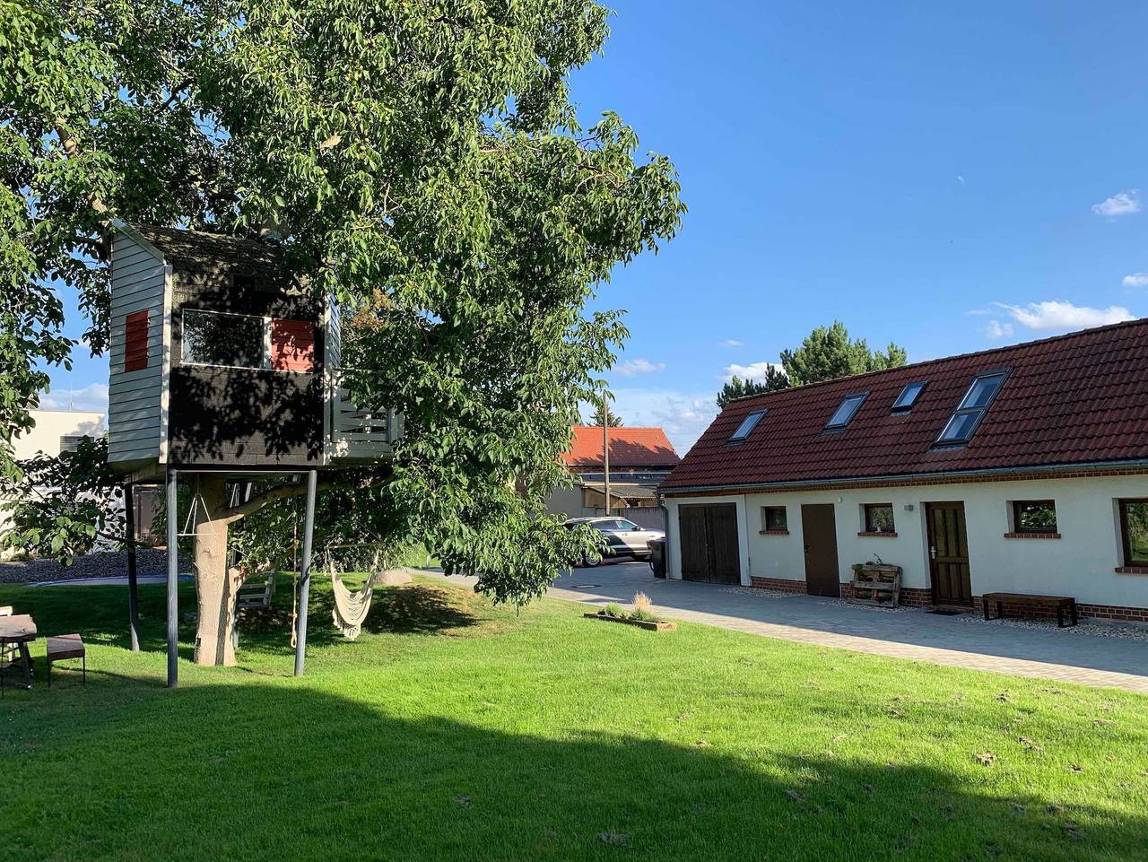Chalet Sch(l)afbock - Ferienhaus im Grünen in Markranstädt, Leipzig und Umgebung