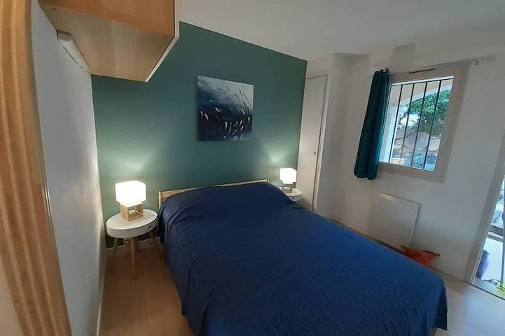 Appartement entier, Golfe de Saint Tropez, appartement 4 couchages, Rdc avec terrasse et jardinet in Grimaud, Côte méditerranéenne (France)