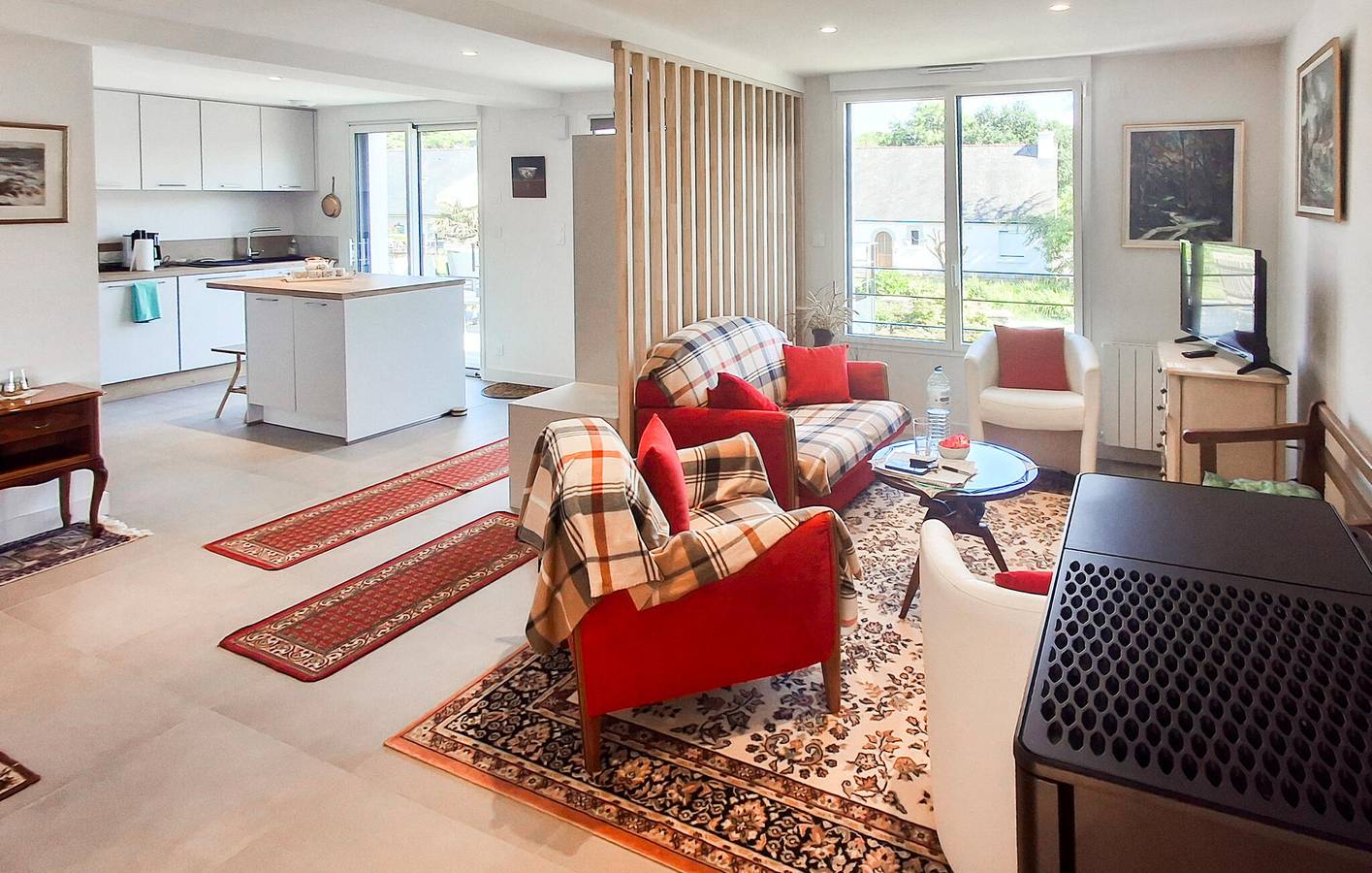 Apartamento vacacional entero, Encantador apartamento de 2 dormitorios con jardín cerca del centro de Névez y de la zona de restaurantes in Névez, Region de Quimper