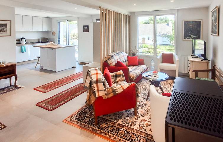 Appartement de vacances entier, Charmant appartement de 2 chambres avec jardin, situé à proximité du centre de Névez et des restaurants in Névez, Région de Quimper