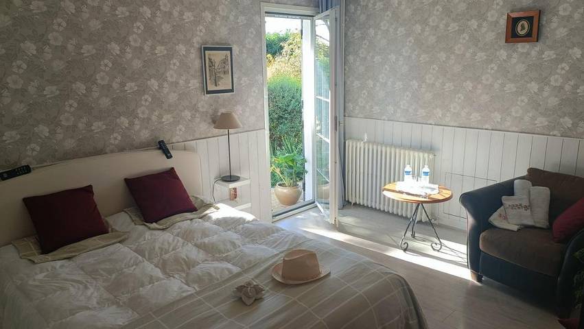 Appartement de vacances pour 2 personnes, avec Terrasse ainsi que Jardin et Vue