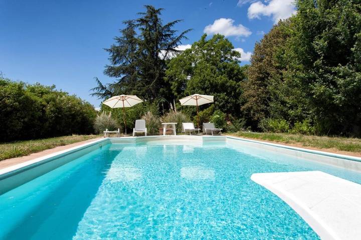 B&b per 9 persone, con Terrazza e Giardino nonché Piscina e Panorama a Cortona