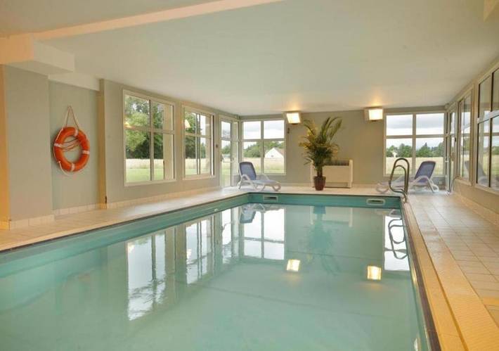 Gîte pour 5 personnes, avec terrasse ainsi que sauna et piscine, animaux acceptés à Sainte-Marie-la-Blanche - 4