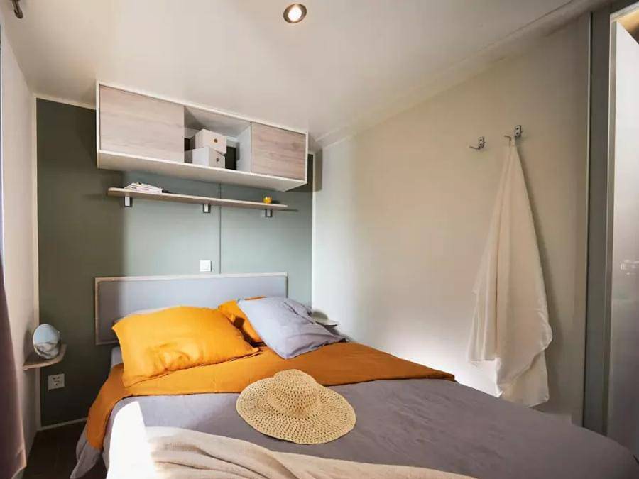 Camping Les Flamants Roses - Mobilheim 6 personen - Cottage 3 Zimmer 4/6 Personen Klimatisiert + Tv in Saint-Nazaire (Pyrénées-Orientales), Côte d'Améthyste