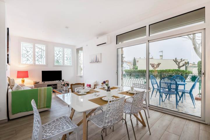 Ferienhaus für 5 Personen mit Balkon in Saint-Cyprien-Plage, Saint-Cyprien