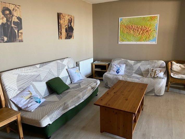 Apartamento entero, Práctico estudio, balcón y vista a chalets - 8 pers. in La Pierre Saint-Martin, Arette