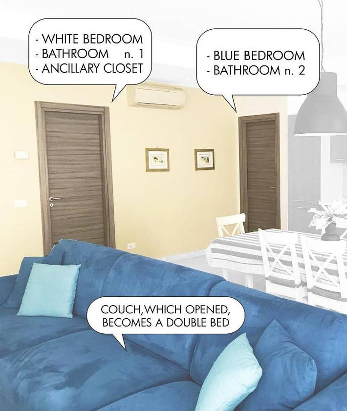 Gîte pour 6 personnes, avec vue et balcon à Terracina - 4