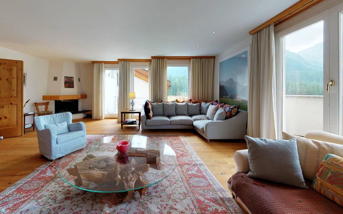 Ganze Wohnung, Trais Tschiervs in St. Moritz, Sankt Moritz