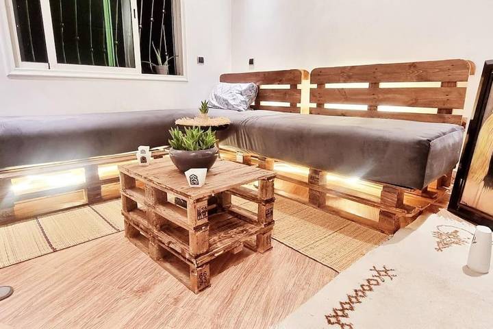 Appartement de vacances pour 3 personnes, avec terrasse, animaux acceptés