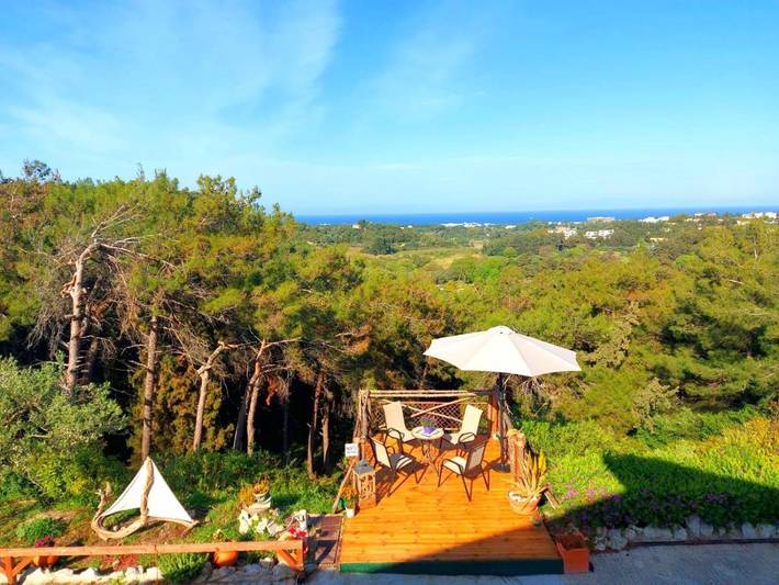 Ferienhaus für 8 Personen, mit Terrasse und Garten sowie Pool und Ausblick in Koskinou - 4