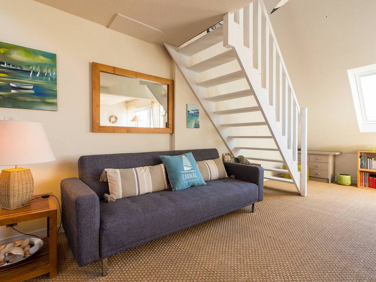 Appartement entier, Appartement duplex 55m² à Carnac - 4 pers, Wifi, proche plage et Thalasso, parking inclus in Carnac, Côte des Mégalithes