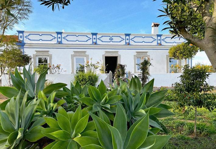 Casa de huéspuedes para 2 personas, con vistas además de piscina y jardín en Vila Nova de Cacela