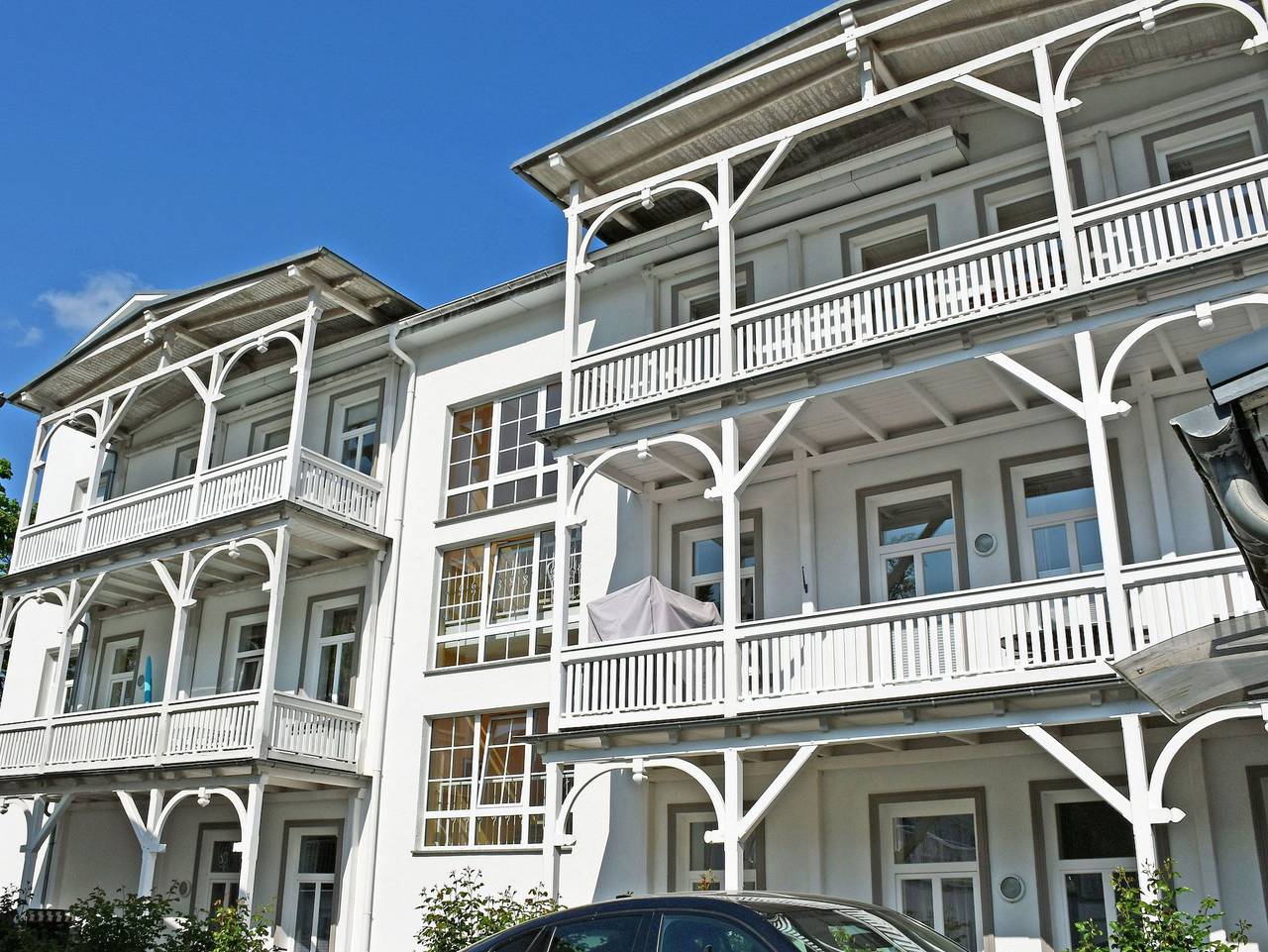 Ganze Ferienwohnung, Fewo mit Meerblick u. Balkon 500 m bis zum Strand (Kn) - 37 schöne 3-Raum-Ferienwohnung mit Seeblick u. Balkon in Göhren, Rügen