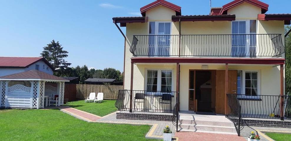 Dom dla 10 osób, z Balkon i Taras oraz Widok w Dźwirzyno