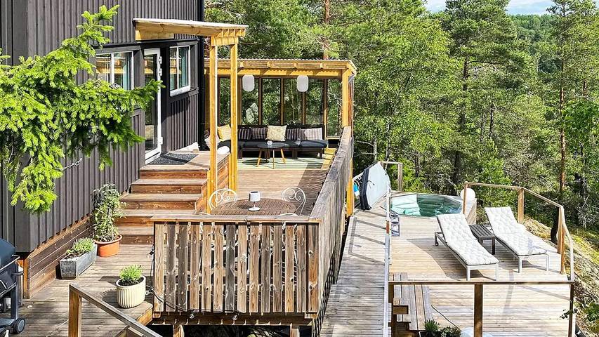 Ferienhaus für 5 Personen, mit Terrasse