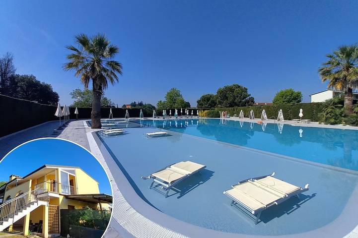 Ferienwohnung für 4 Personen, mit Garten und Pool in Colà