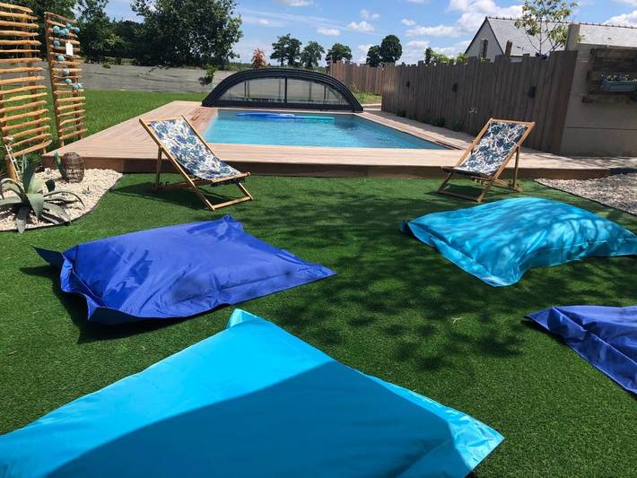 Location de vacances pour 4 personnes, avec jardin et piscine à Pleslin-Trigavou - 2