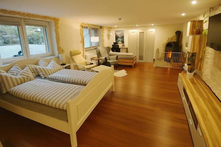 Ferienwohnung für 4 Personen, mit Terrasse und Garten in Wolfegg