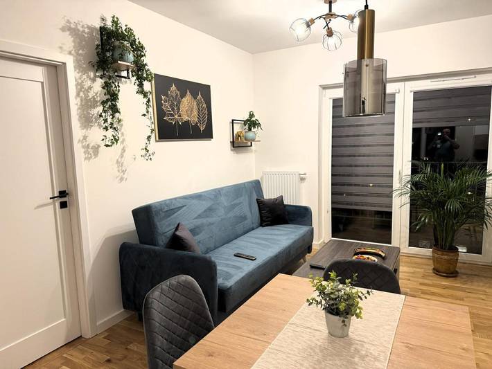 Apartament wakacyjny dla 4 osób, z Balkon i Taras oraz Ogród i Widok w Wałbrzych