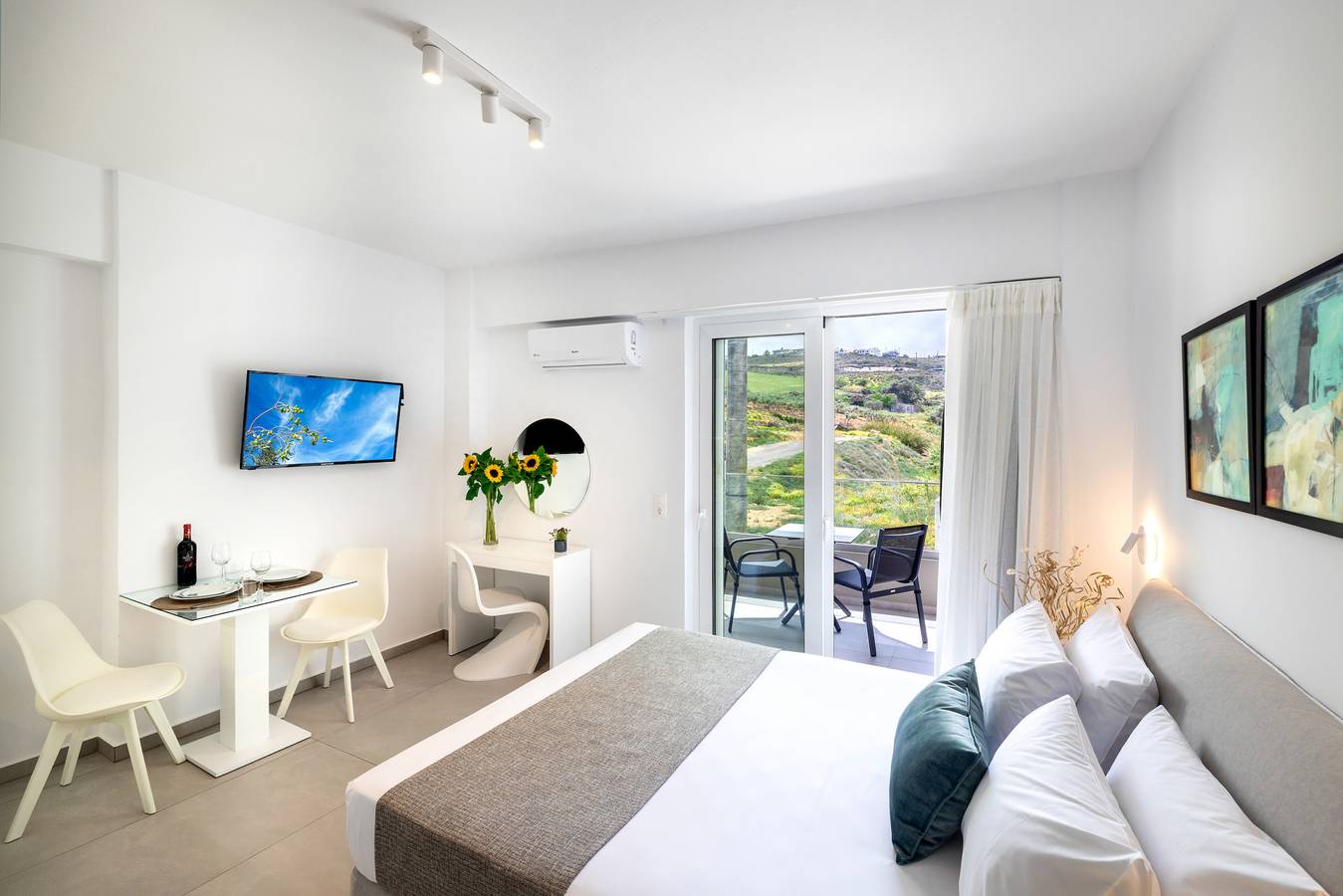 Ganzes Studio, Creta Sun, 102 Studio City View in Rethymno (Stadt), Rethymno und Umgebung