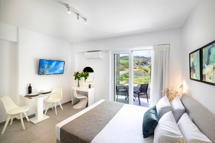 Ganzes Studio, Creta Sun, 102 Studio City View in Rethymno (Stadt), Rethymno und Umgebung
