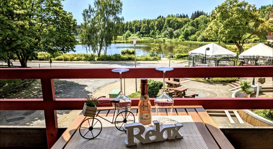 Vacation apartment for 3 people, with Balcony and View as well as Lake view in Harz