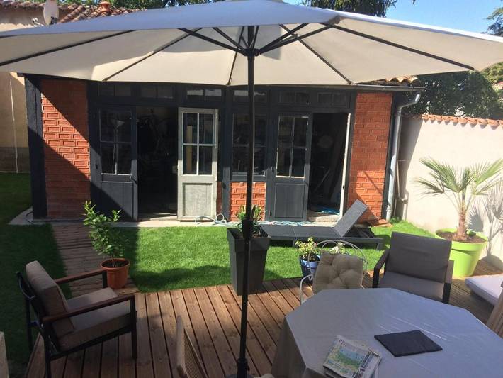 Appartement de vacances pour 3 personnes, avec Terrasse et Jardin