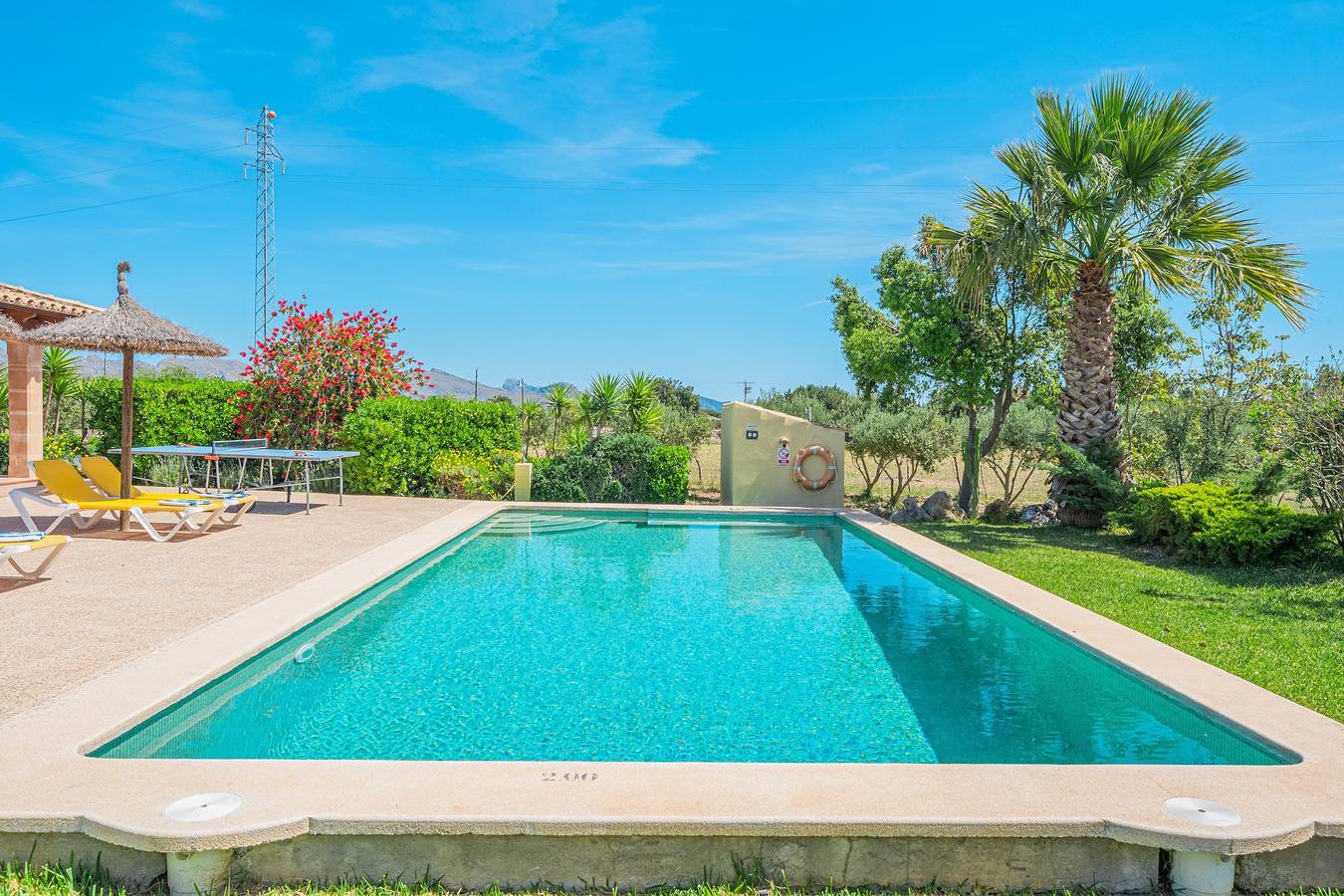 Traditionelle Villa mit privatem Pool, Wlan, Terrasse und Garten in Pollença, Mallorcas Küste