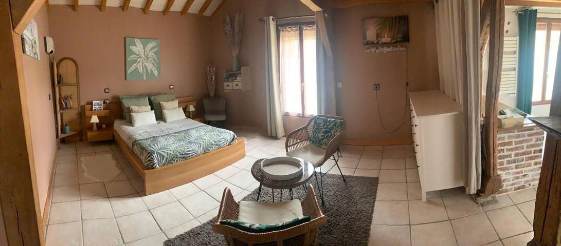 Appartement de vacances pour 2 personnes, avec piscine et jardin