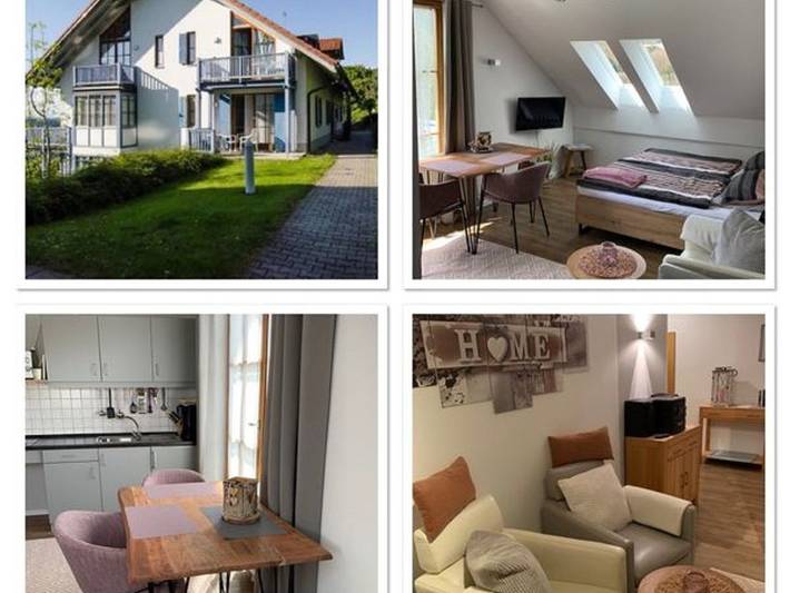 Studio für 2 Personen, mit Balkon und Garten, kinderfreundlich in Schöfweg