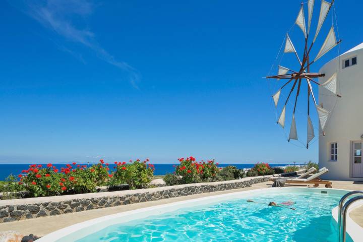 Casa vacanza per 5 persone, con giardino e terrazza in Santorini
