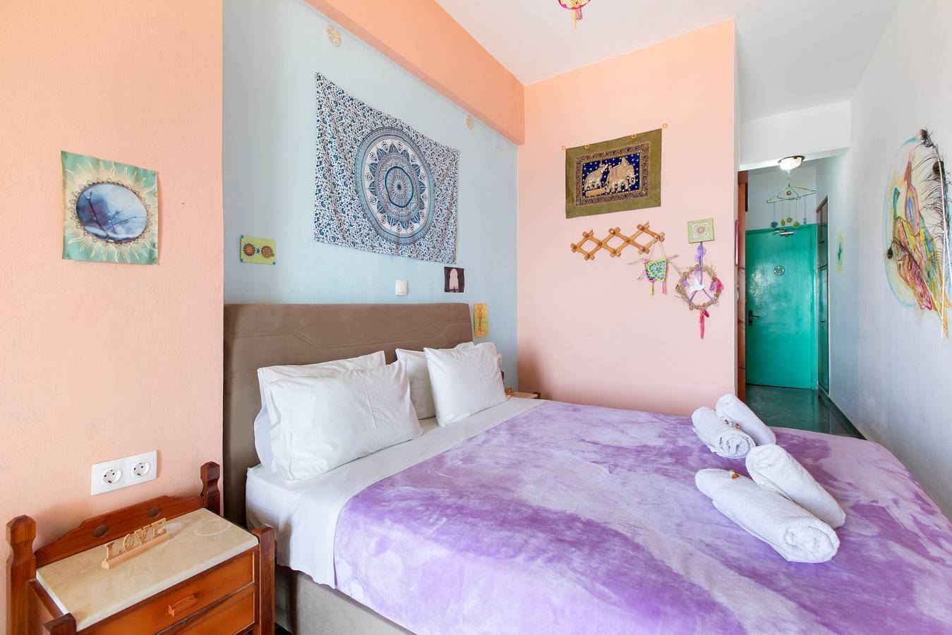 Bed and Breakfast 'Habitación Doble Nº 101 Vista al Mar' con Wi-Fi y Aire Acondicionado in Agia Galini, Rethymno und Umgebung