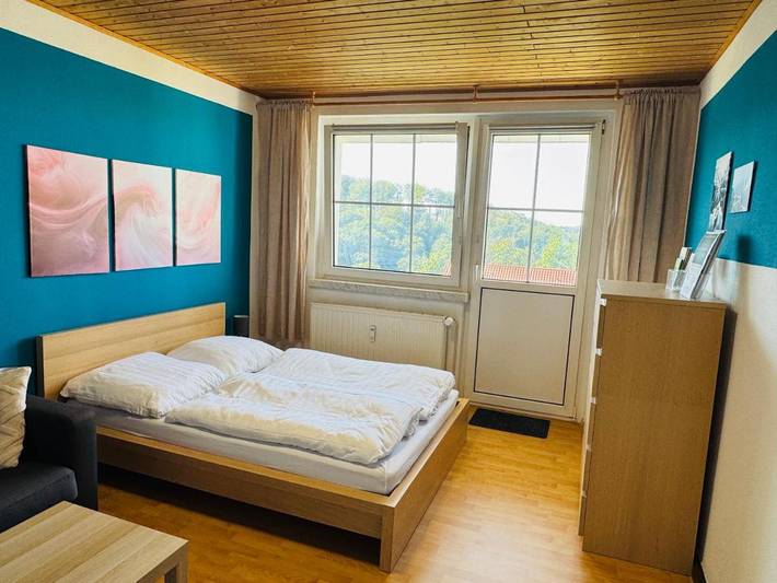Gîte pour 2 personnes, avec Balcon ainsi que Jardin et Vue dans Konigerode - 2