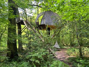 Maison d’hôte pour 3 personnes, avec sauna ainsi que terrasse et vue, animaux acceptés à Saint-Vérain