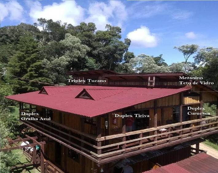 Pousadas para 3 pessoas, com jardim e vista, com animais de estimação em Rancho Queimado