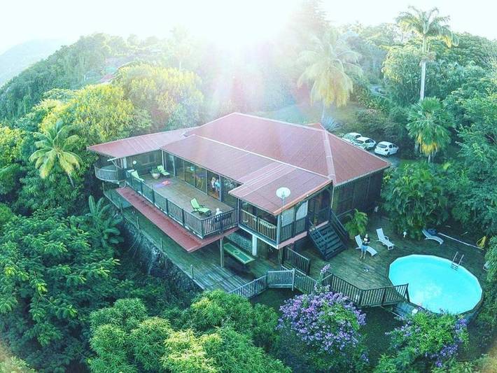 Villa pour 11 personnes, avec vue ainsi que piscine et jardin à Deshaies - 2