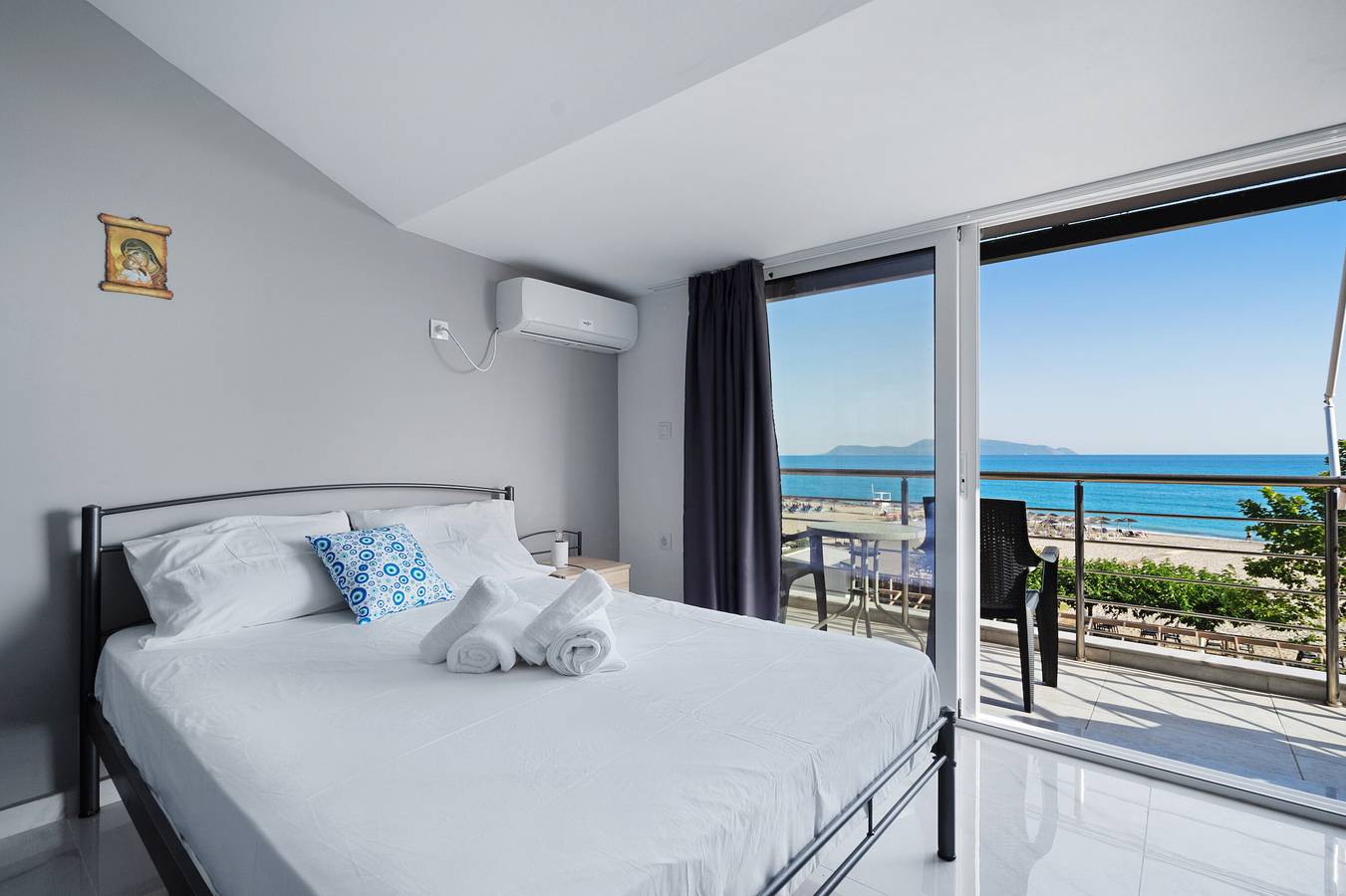 Hel enrumslägenhet, Studio Apartment 'Iguana 18' with Sea View, Wi-Fi and Air Conditioning in Preveza perifereiakí enótita