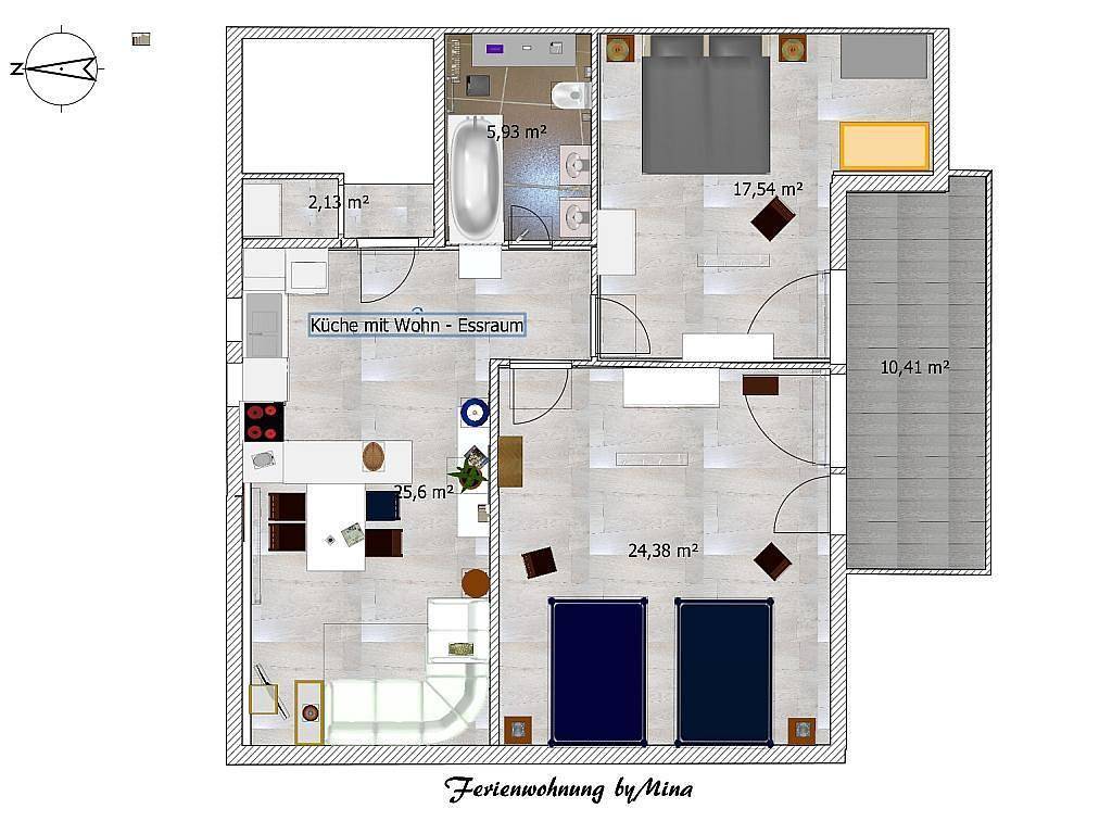 Ganze Ferienwohnung, Wunderschöne klimatisierte Wohnung in Weidach in Weitramsdorf, Oberes Maintal - Coburger Land