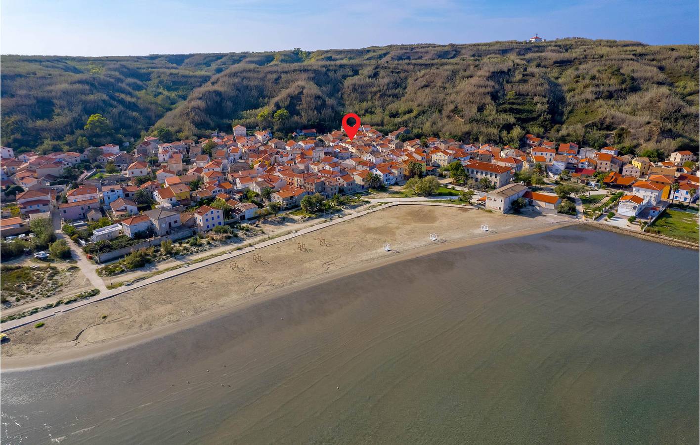 Gemütliche Ferienwohnung mit Terrasse und malerischer Aussicht, 700 m vom Strand entfernt in Susak