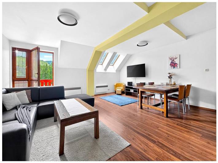 Apartament wakacyjny dla 4 osób, z Balkon i Taras oraz Widok w Donovaly