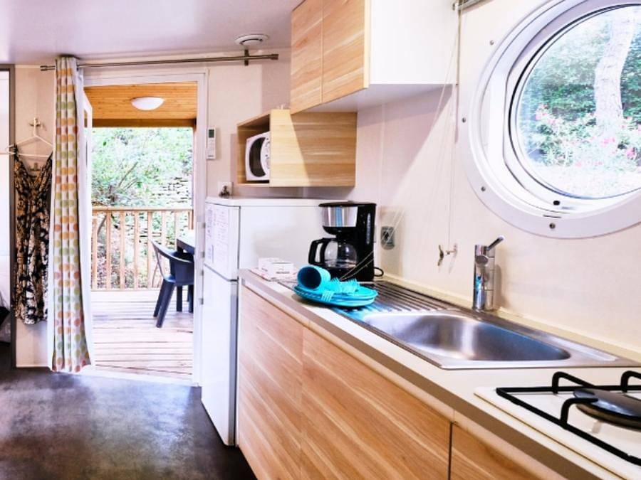 Camping La Vallée Heureuse Pausado - Mobilheim 5 personen - Cosy in Orgon, Arles und Umgebung