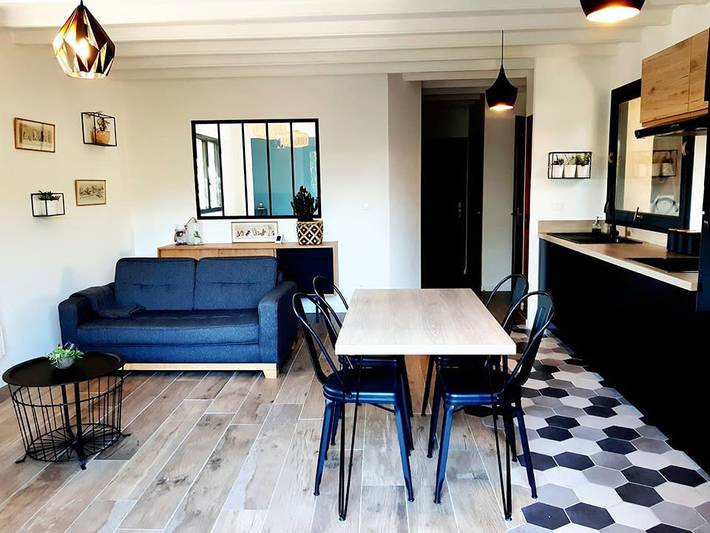 Appartement de vacances pour 4 personnes, avec jardin