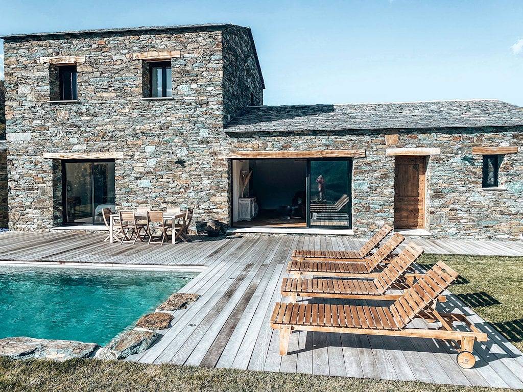 Chambres d'hôtes demeure à Voglia - Chambre étage double in Murato, Région de Calvi