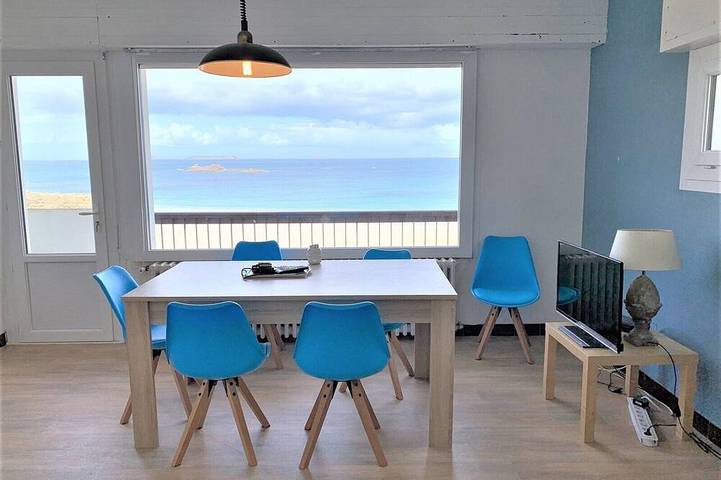 Gîte pour 4 personnes, avec balcon, animaux acceptés dans Plage Trestignel