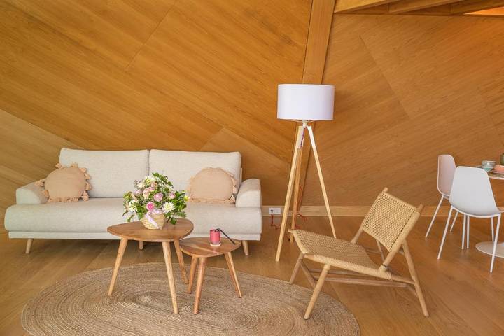 Location de vacances pour 4 personnes, avec jardin ainsi que terrasse et vue, animaux acceptés à Marín - 3