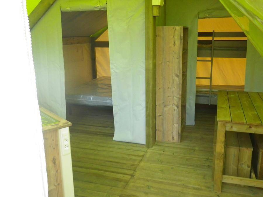 Camping Ushuaïa Villages Le Poutiroux - Zelt 4 personen - Tente Lodge Junior ohne Sanitäranlagen 17 m² in Limeuil, Périgord Pourpre