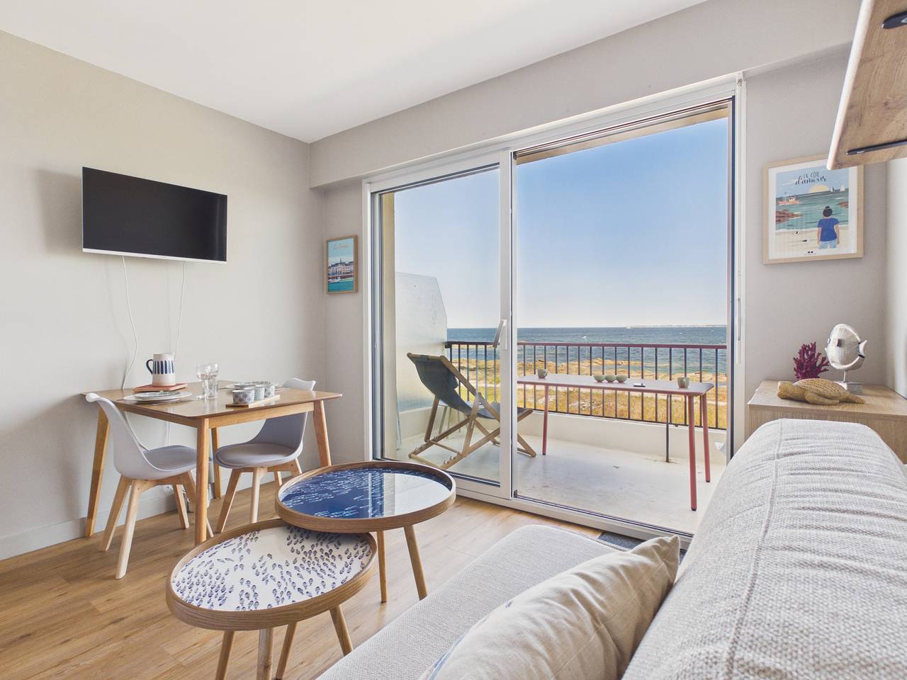 Studio entier, Appartement vue mer à 100m de la plage in Le Croisic, Côte d'Amour