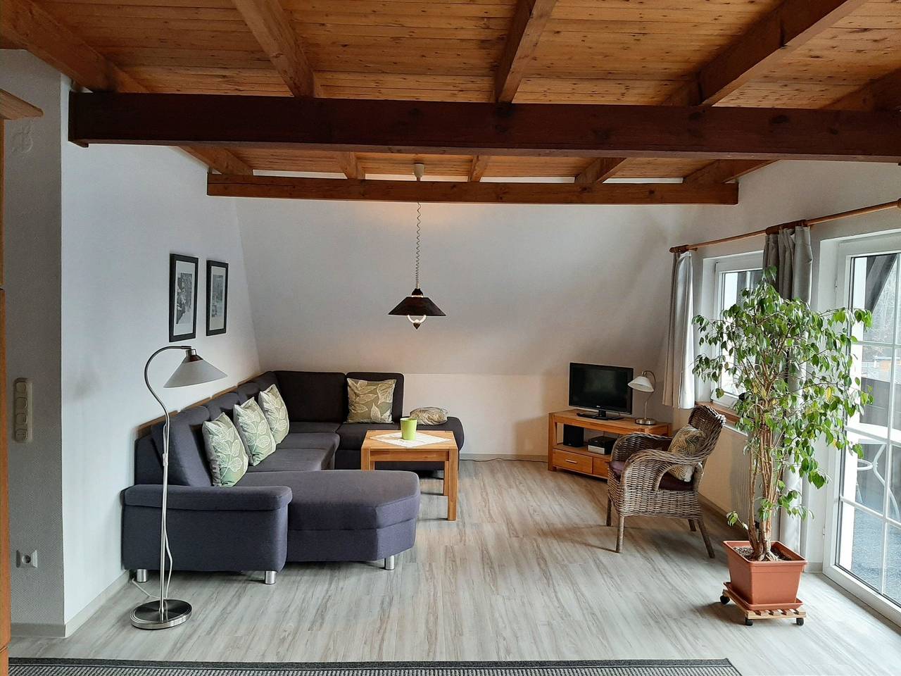 Ganze Ferienwohnung, Ferienwohnung Stricker B, Balkon in Walkenried, Harzvorland