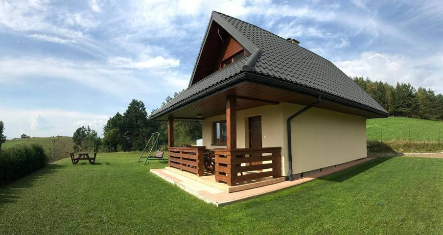 Domek letniskowy dla 6 osób, z Balkon i Taras oraz Ogród i Widok w Solina