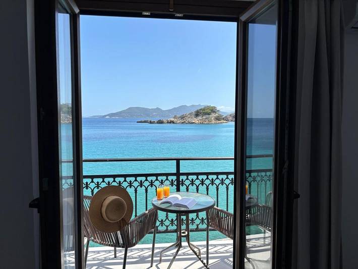 Vakantiewoning voor 2 personen, met terras en uitzicht, met huisdier in Samos